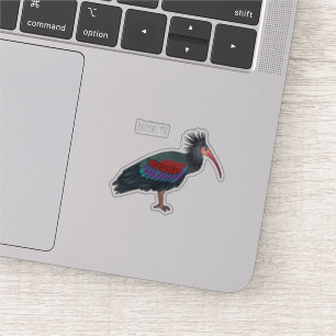 Pegatina Ilustracion de personalizado de pájaros ibis de ca