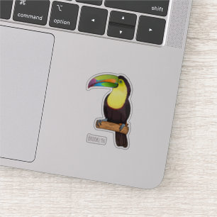 Pegatina Ilustracion de personalizado de pájaros toscanos c