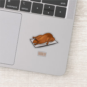 Pegatina Ilustracion de personalizado de pato de Peking