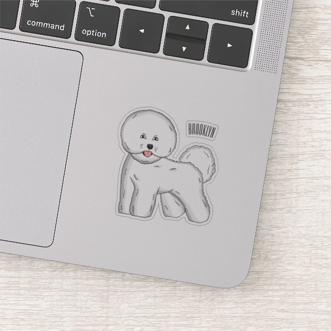 Pegatina Ilustracion de personalizado de perro frito de Bic (Detalle)