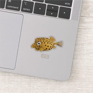 Pegatina Ilustracion de personalizado de pez dorado