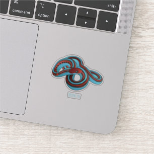 Pegatina Ilustracion de personalizado de serpiente de San F