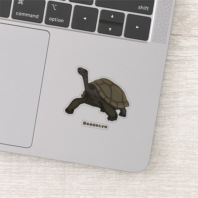 Pegatina Ilustracion de tortugas terrestres de Galápagos (Detalle)