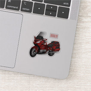 Pegatina Ilustracion del personalizado de motocicleta de To
