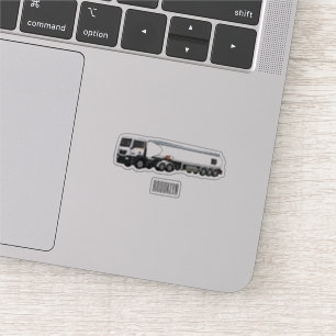 Pegatina Ilustracion del personalizado de transporte de com
