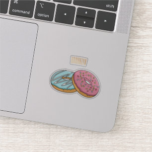 Pegatina Ilustracion Donut personalizado