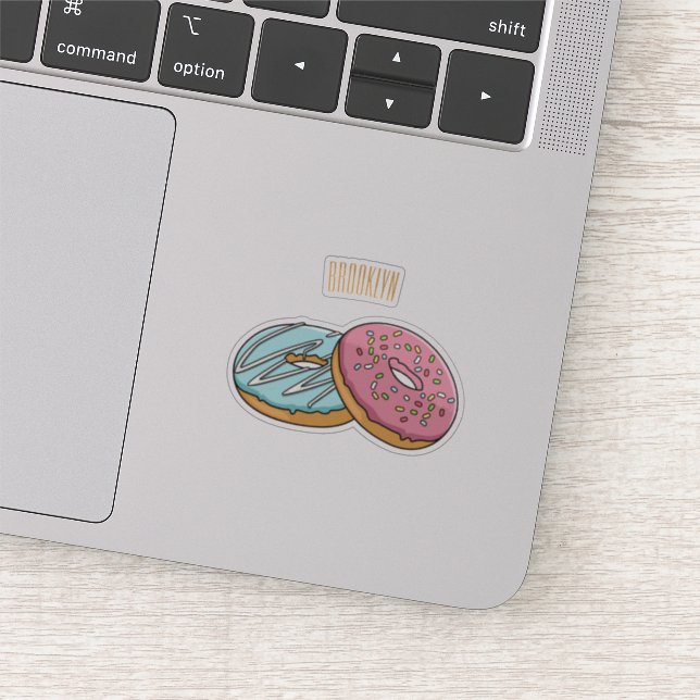 Pegatina Ilustracion Donut personalizado (Detalle)