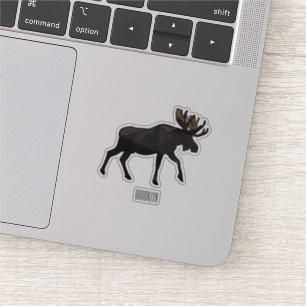 Pegatina Ilustracion Moose personalizado