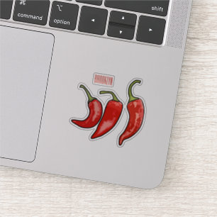 Pegatina Ilustracion personalizado Chili