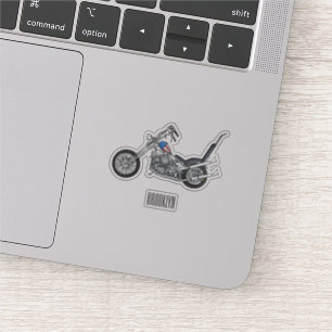 Pegatina Ilustracion personalizado Chopper Motorcycle 1950