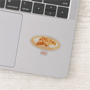 Pegatina Ilustracion personalizado croissant