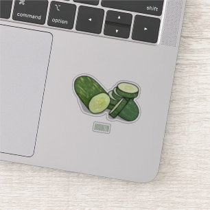 Pegatina Ilustracion personalizado Cucumber