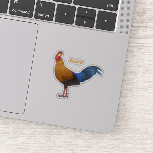 Pegatina Ilustracion personalizado de aves de Sri Lanka