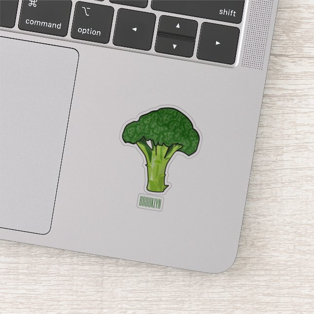 Pegatina Ilustracion personalizado de Broccoli (Detalle)