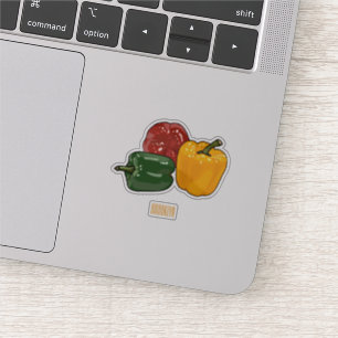 Pegatina Ilustracion personalizado de Capsicum