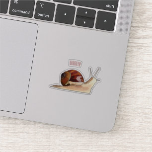 Pegatina Ilustracion personalizado de caracoles