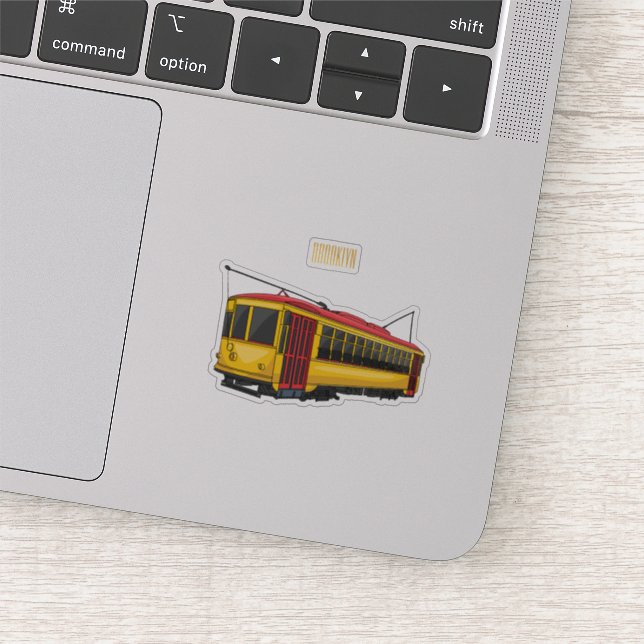 Pegatina Ilustracion personalizado de carrito de Mata (Detalle)