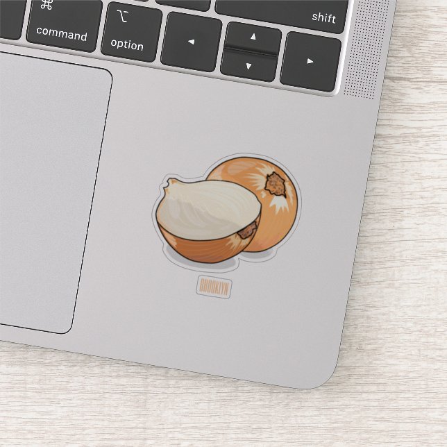 Pegatina Ilustracion personalizado de cebolla (Detalle)