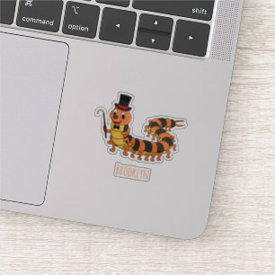 Pegatina Ilustracion personalizado de centipede gracioso