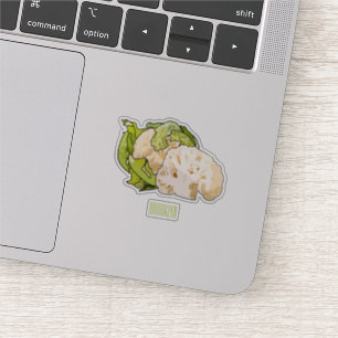 Pegatina Ilustracion personalizado de coliflor
