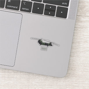 Pegatina Ilustracion personalizado de helicóptero del ejérc