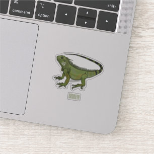 Pegatina Ilustracion personalizado de Iguana