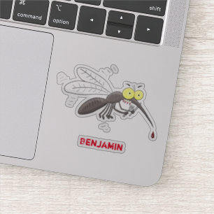 Pegatina Ilustracion personalizado de insectos de mosquitos