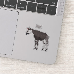Pegatina Ilustracion personalizado de Okapi