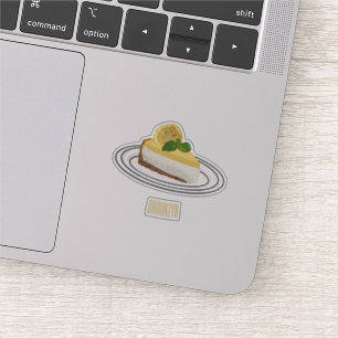 Pegatina Ilustracion personalizado de queso de limón