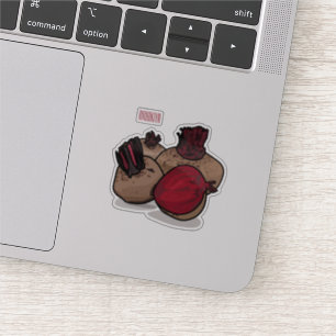 Pegatina Ilustracion personalizado de remolacha