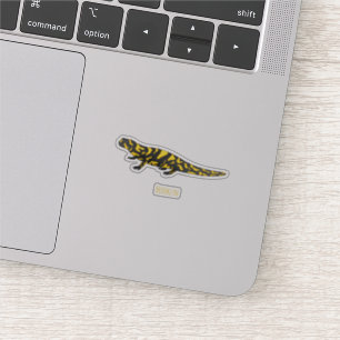 Pegatina Ilustracion personalizado de salamandra tigre
