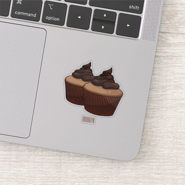 Pegatina Ilustracion personalizado de tarta (Detalle)