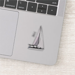 Pegatina Ilustracion personalizado de velero