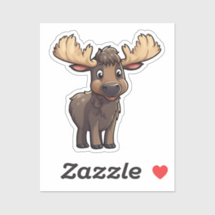 Pegatina ilustracion personalizado de venado