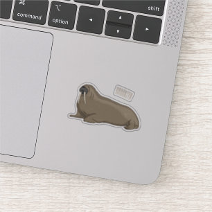 Pegatina Ilustracion personalizado de Walrus