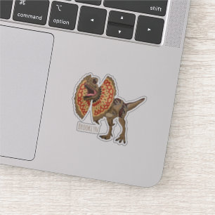 Pegatina Ilustracion personalizado Dilophosaurus