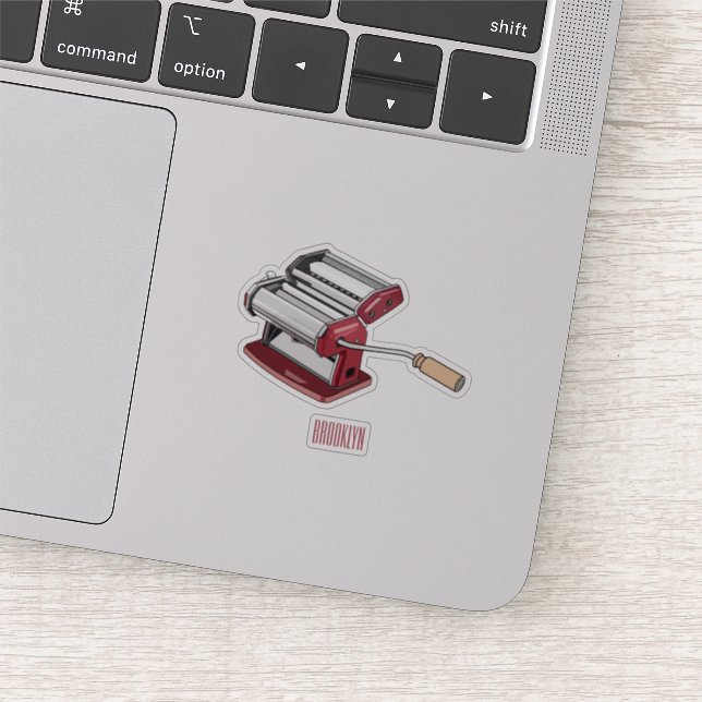 Pegatina Ilustracion personalizado fabricante de pasta (Detalle)