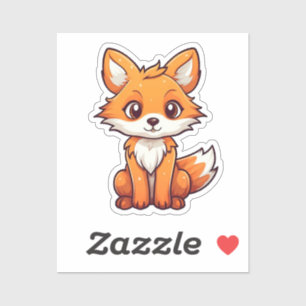 Pegatina ilustracion personalizado fox