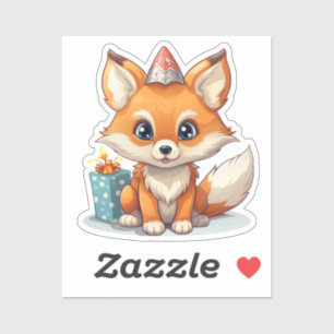 Pegatina ilustracion personalizado fox