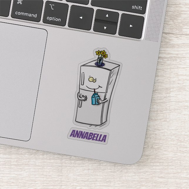 Pegatina Ilustracion personalizado frigorífico divertido (Detalle)