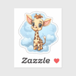 Pegatina ilustracion personalizado giraffe