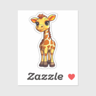 Pegatina ilustracion personalizado giraffe
