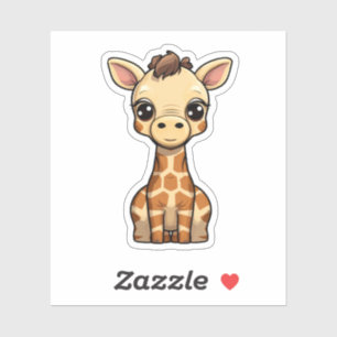 Pegatina ilustracion personalizado giraffe
