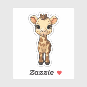 Pegatina ilustracion personalizado giraffe