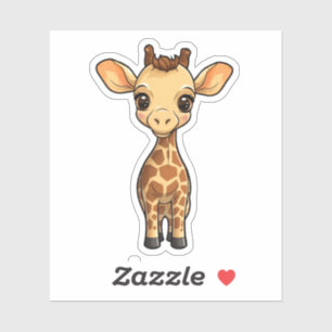 Pegatina ilustracion personalizado giraffe