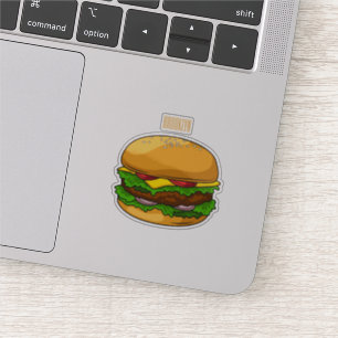 Pegatina Ilustracion personalizado Hamburger