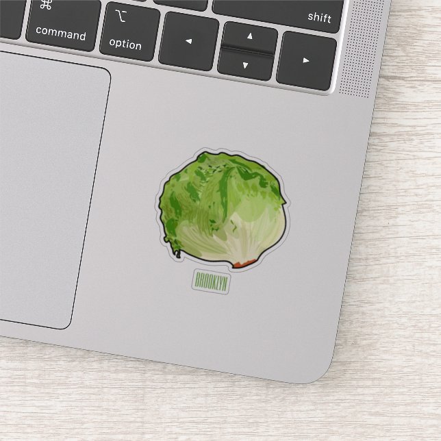 Pegatina Ilustracion personalizado Lettuce (Detalle)