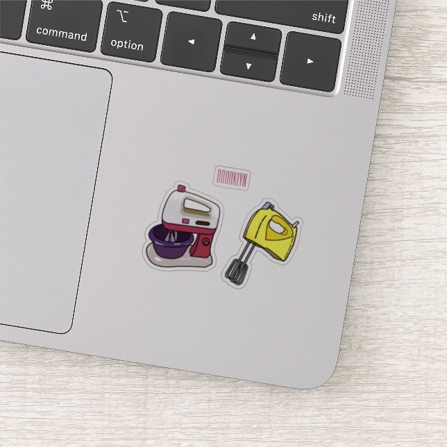 Pegatina Ilustracion personalizado mezclador (Detalle)