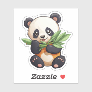 Pegatina ilustracion personalizado panda