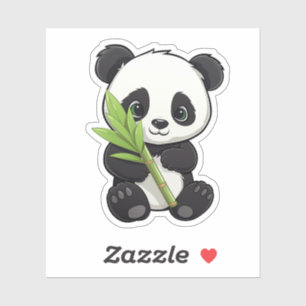 Pegatina ilustracion personalizado panda